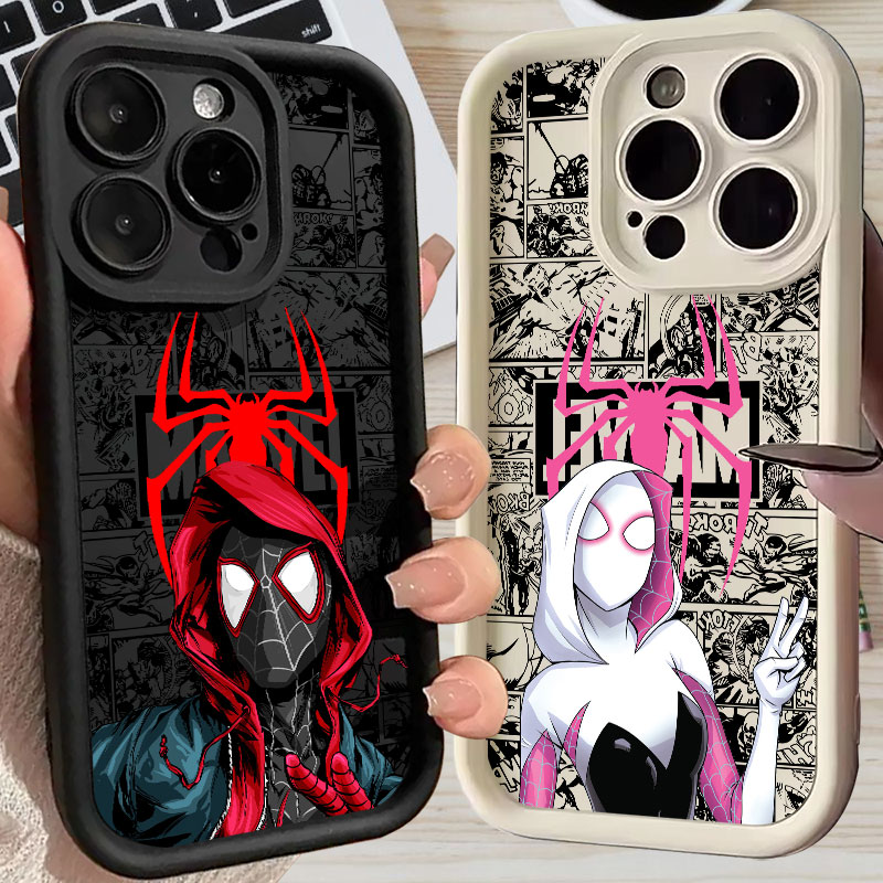Phone Accessories Iphone - Coque Spiderman Miles Morales Gwen Marvel