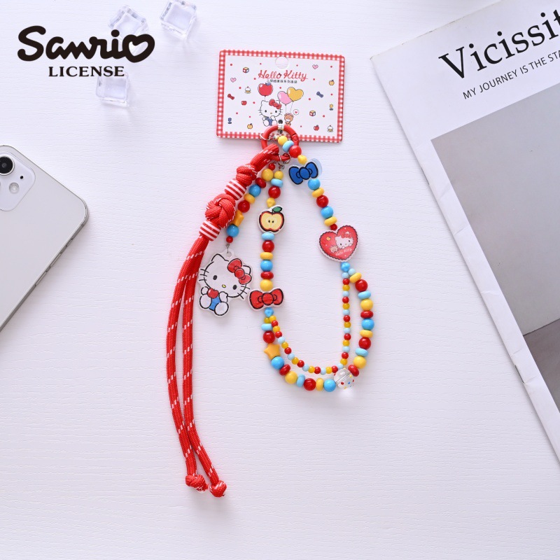 Phone Accessories Ideas - Chaîne de perles colorées Hello Kitty,