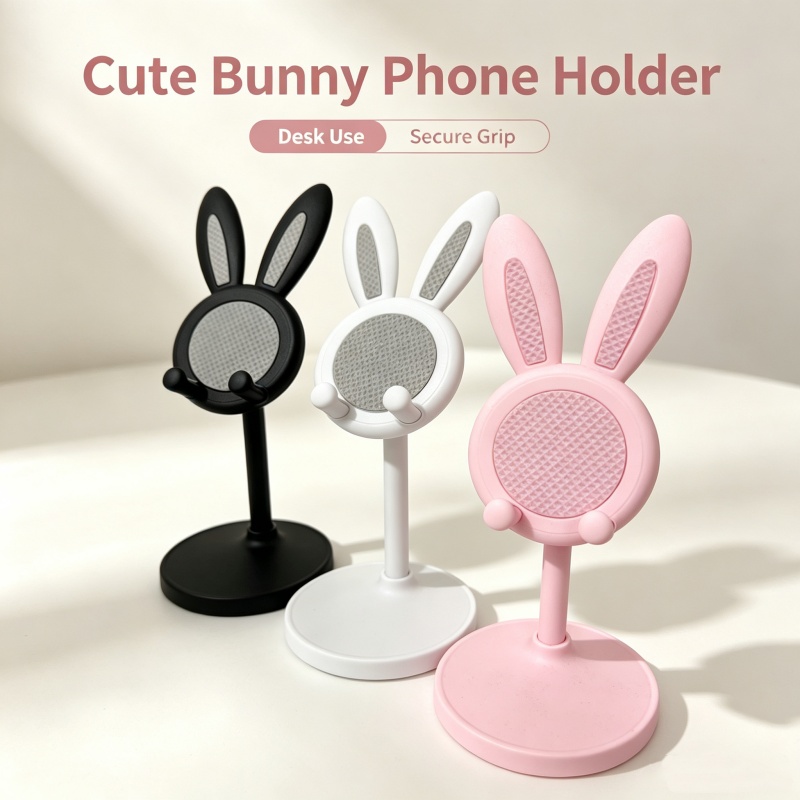 Desk Phone Stand - Support de téléphone portable lapin mignon