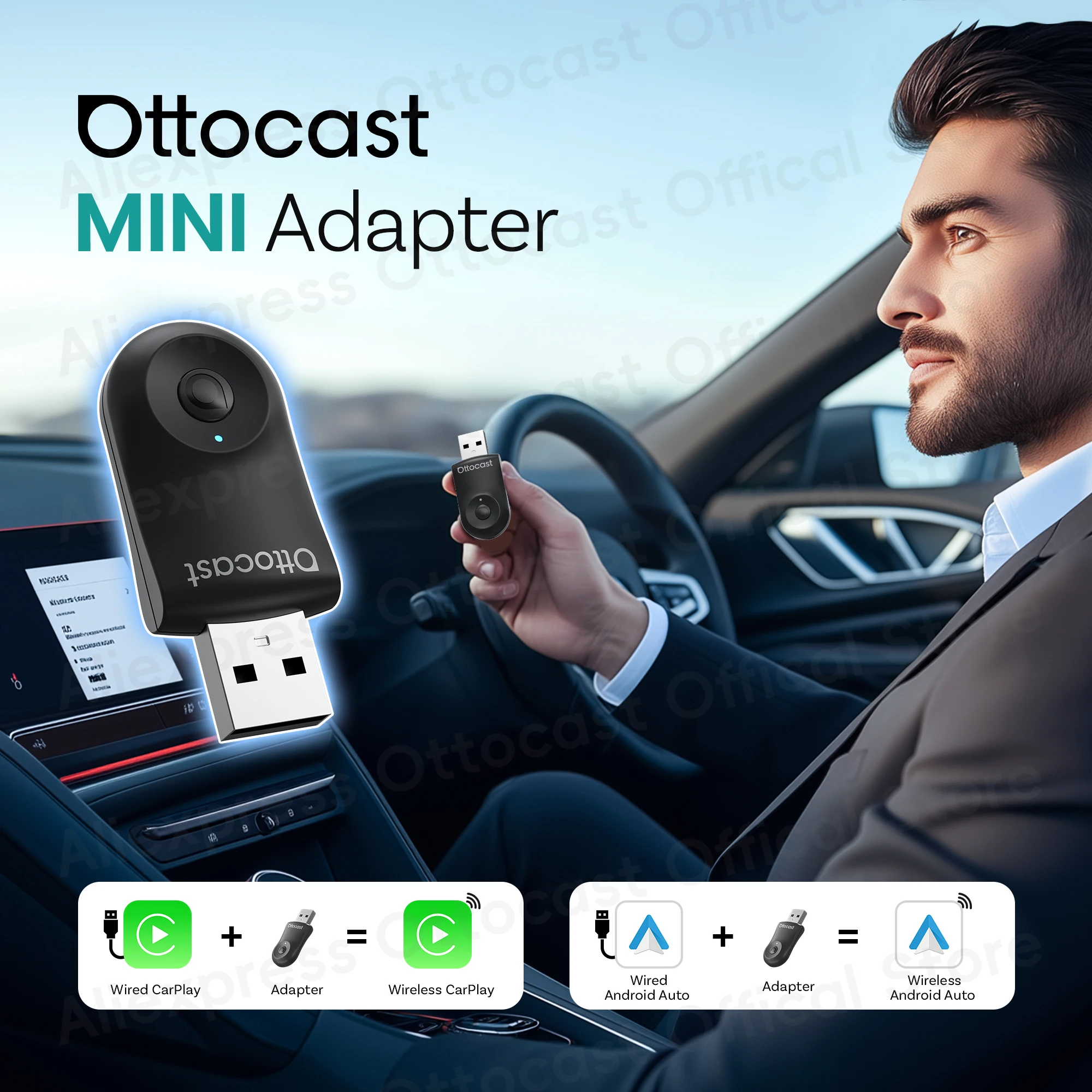 Phone Accessories Organizer - Nouvel adaptateur sans fil OTTOCAST MINI