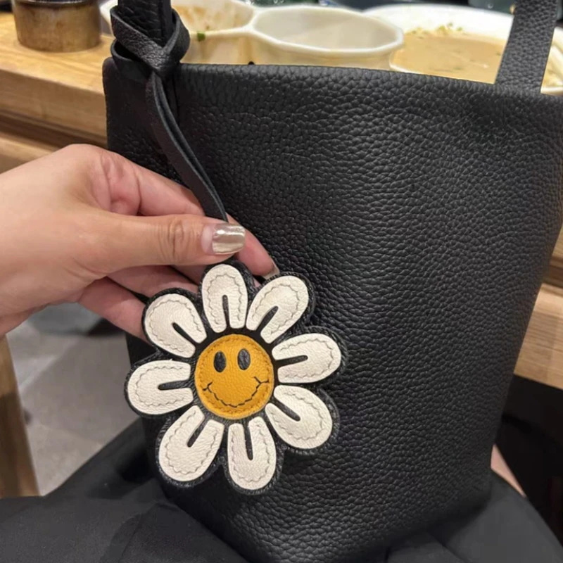 Phone Accessories Ideas - Porte-clés fleur visage joyeux tournesol, accessoire