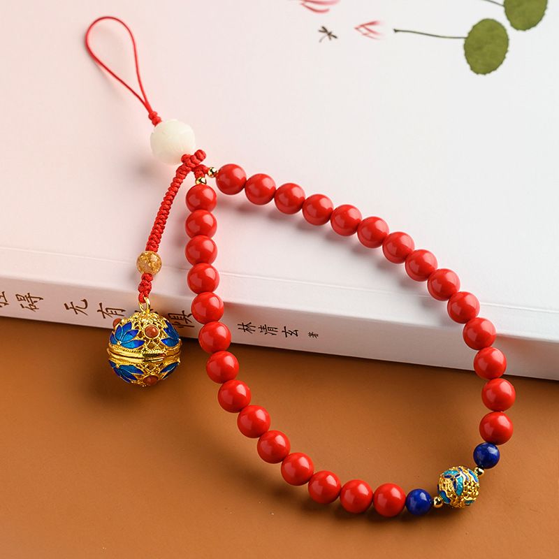 Phone Accessories Ideas - Bracelet de téléphone porte-bonheur rouge court