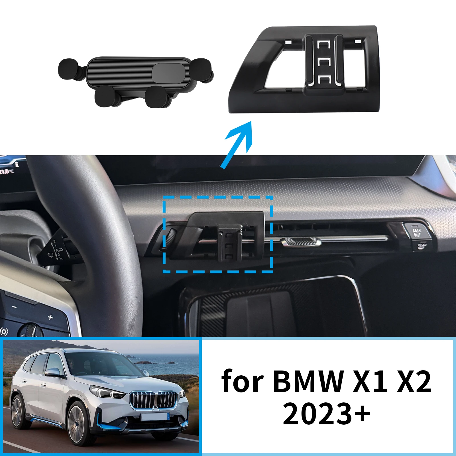 X1 Phone Accessories - Support de téléphone portable pour voiture,