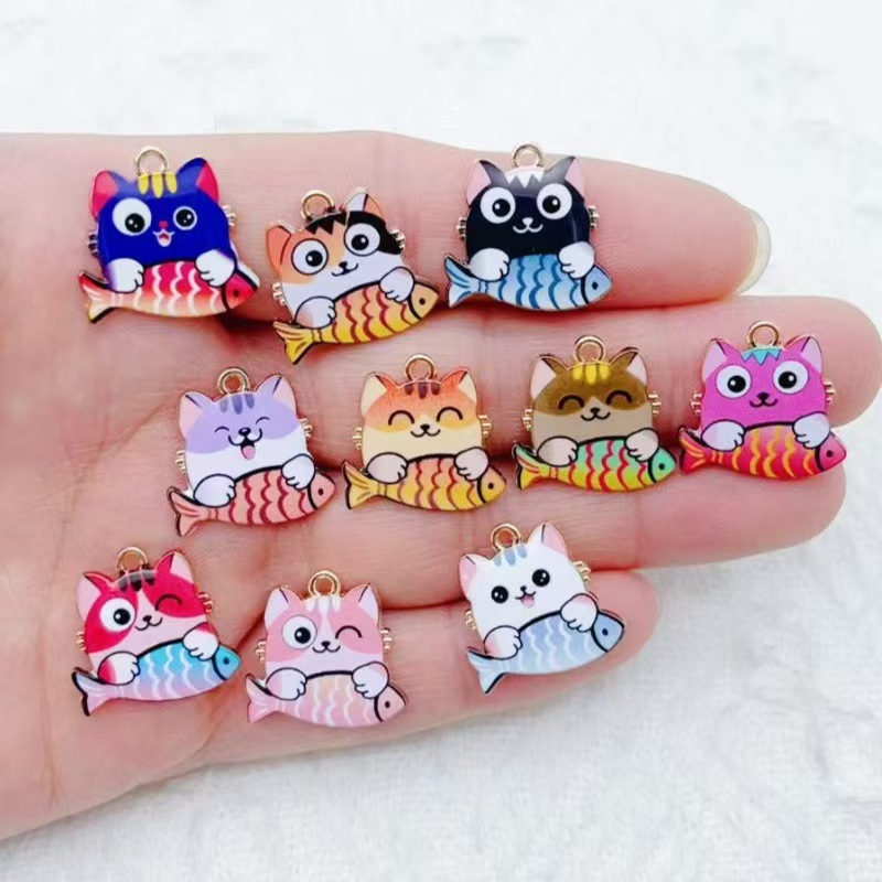 Phone Accessories Usa - 10 pièces de pendentifs animaux en