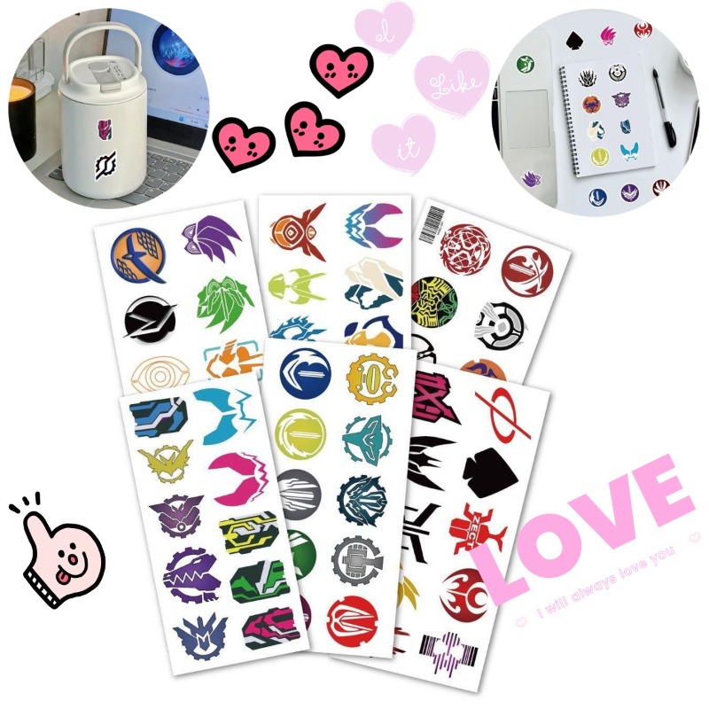 Phone Accessories Logo - 60 feuilles d'autocollants créatifs avec logo