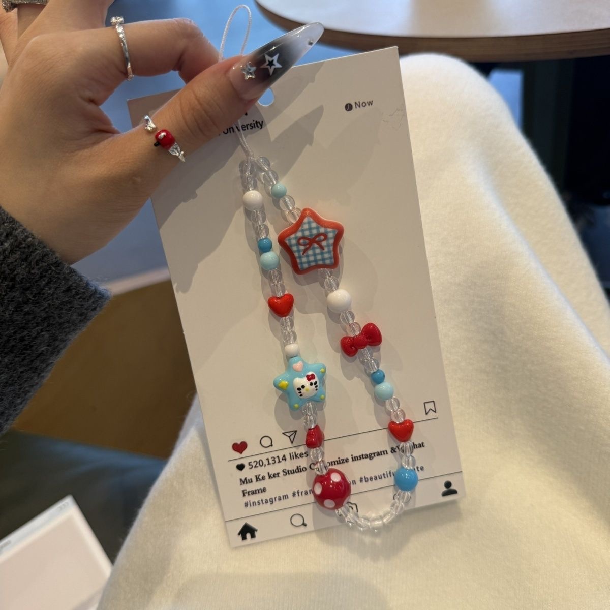 Porte-clés perlé Hello Kitty s - Phone Accessories Usa avis et prix