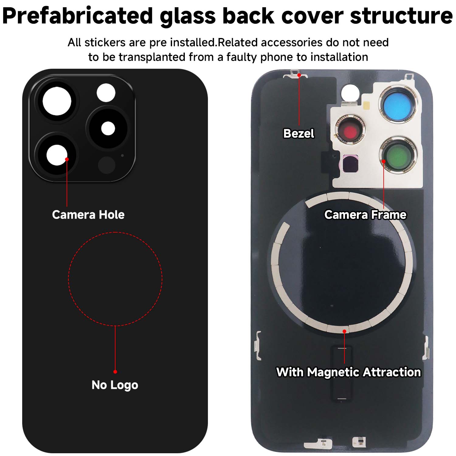 Pour iPhone 15 Pro/15 Pro Max  - Phone Accessories Logo avis et prix
